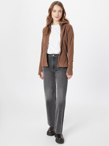 Urban Classics Fleece Jacket 'Polar' in Brown