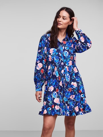 Y.A.S Shirt Dress 'Lima' in Blue: front