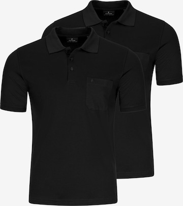 Ragman Shirt 'Basic' in Schwarz: Vorderseite