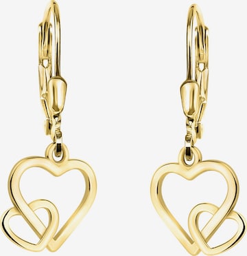 Sofia Milani Ohrringe 'Doubled Heart' in Gold: Vorderseite