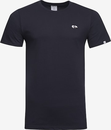 Mikon T-Shirt 'Panda' in Blau: predná strana