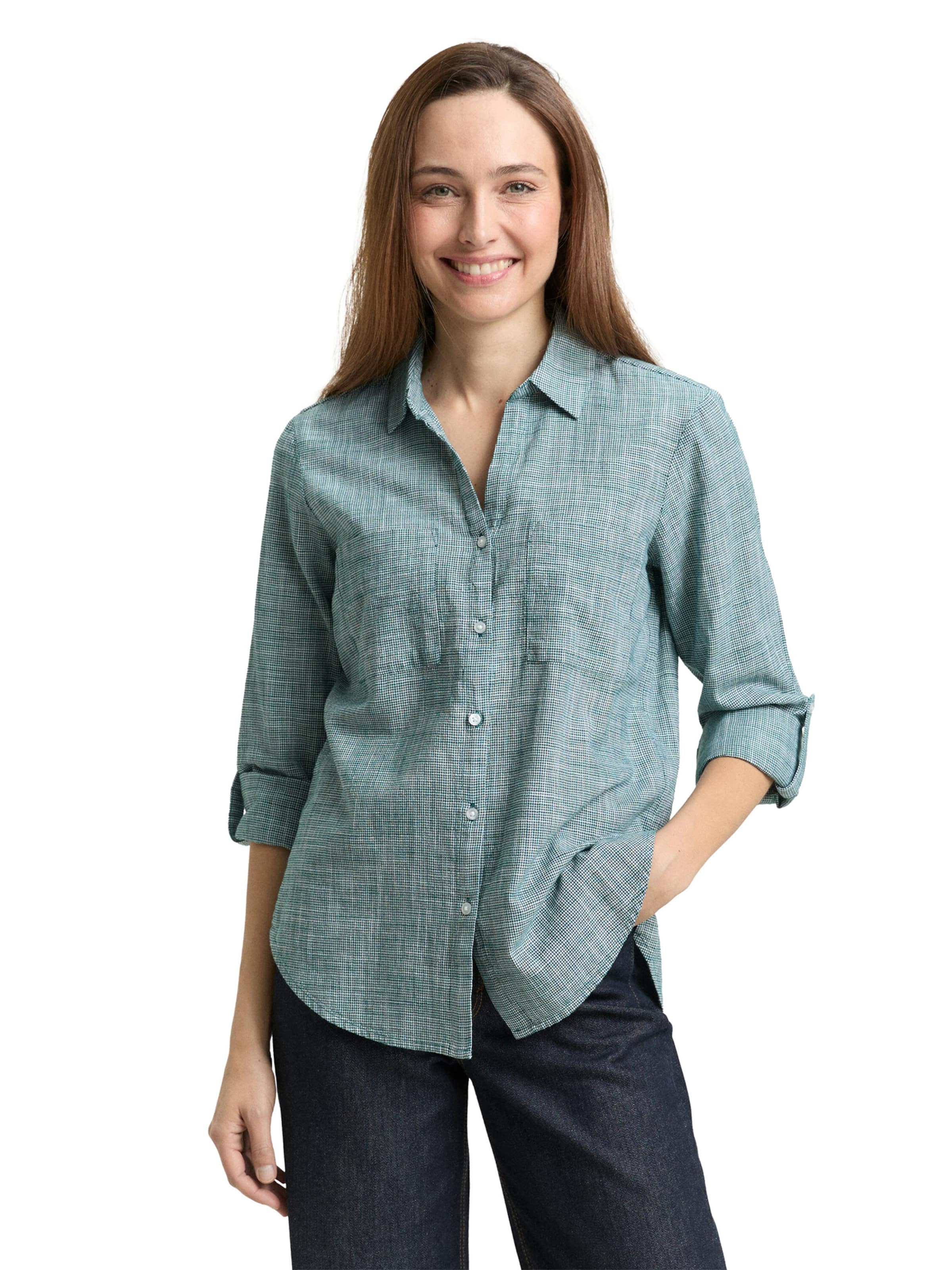 TOM TAILOR Blouse in Green: front