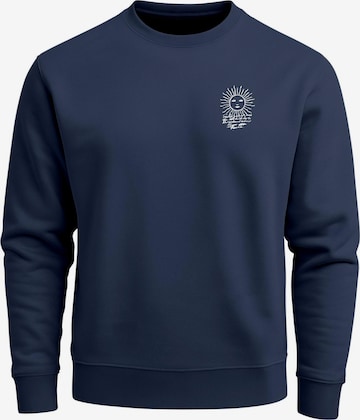 Neverless Sweatshirt 'Compass' in Blue: front