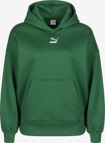 PUMA Sweatshirt 'Classics' i grön: framsida