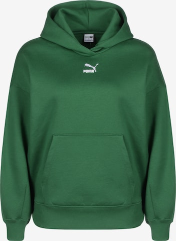 Sweat-shirt 'Classics' PUMA en vert : devant