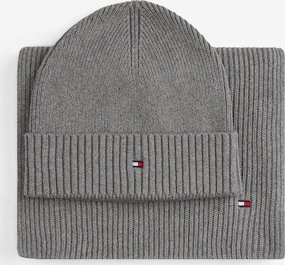 Megzta kepurė iš TOMMY HILFIGER, spalva – pilka, Prekių apžvalga