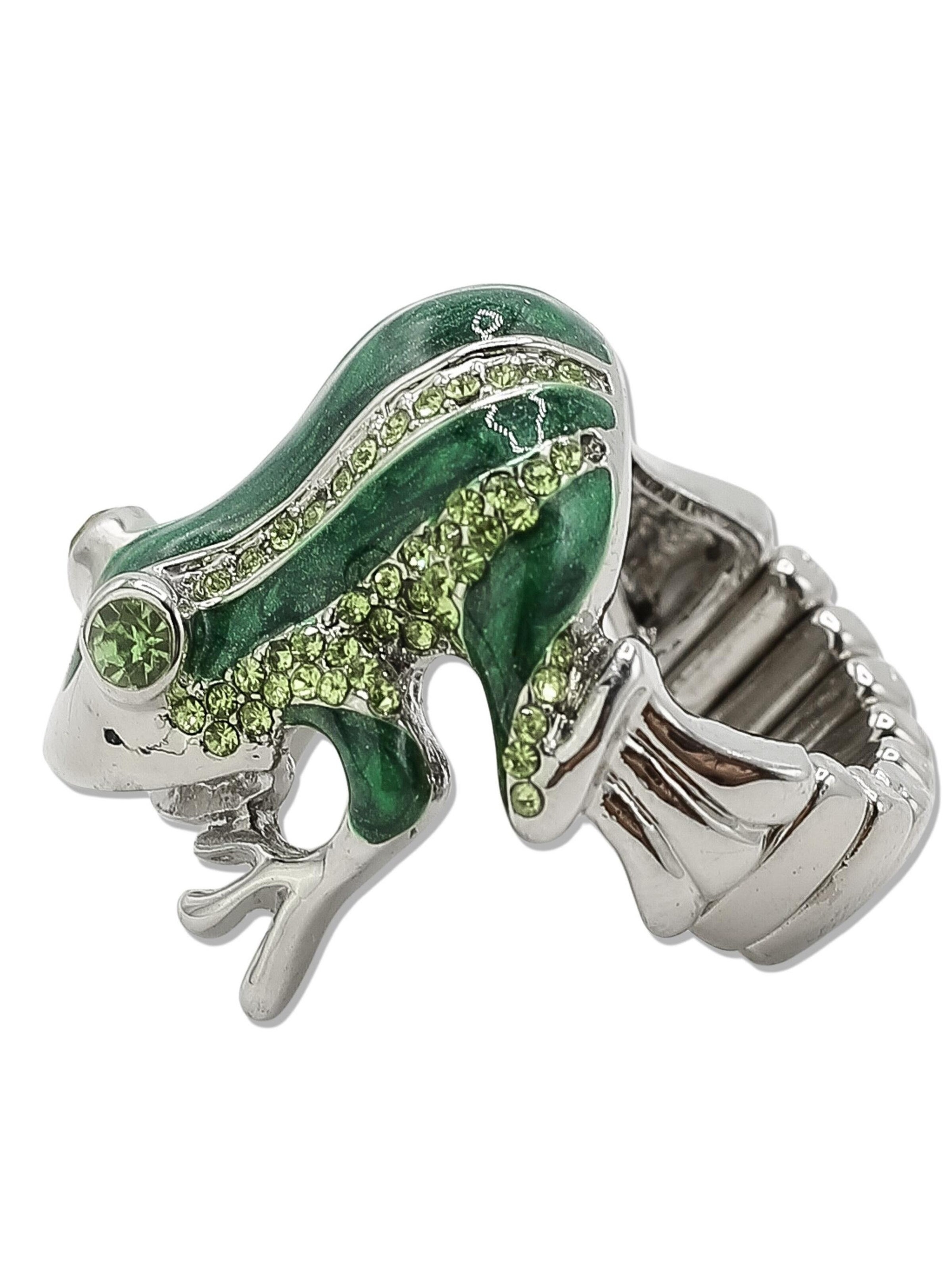 COLLEZIONE ALESSANDRO Ring 'Frosch' in Green, Item view