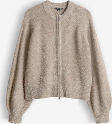 OPUS Плетена жилетка 'Dosmic' в сиво: отпред