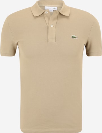 Coupe slim T-Shirt LACOSTE en beige : devant