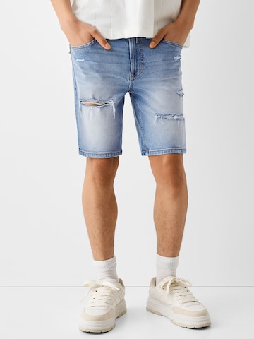 Bershka Regular Jeans in Blauw