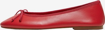 MANGO Ballet Flats 'Paso' in Red: front
