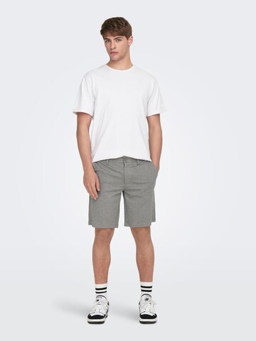 Only & Sons tavaline Chino-püksid 'MARK', värv hall