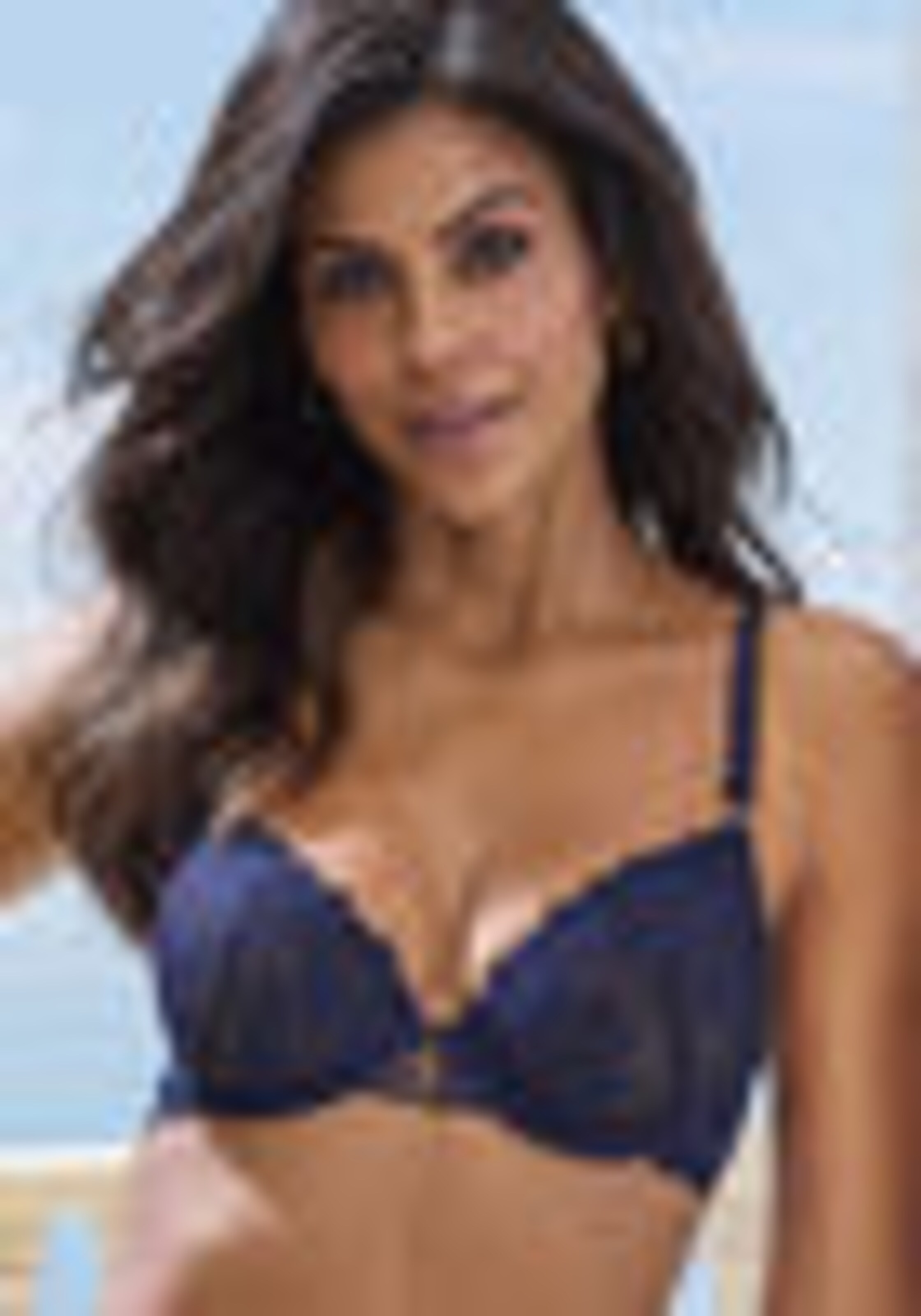 LASCANA Bralette Bra in Blue: front
