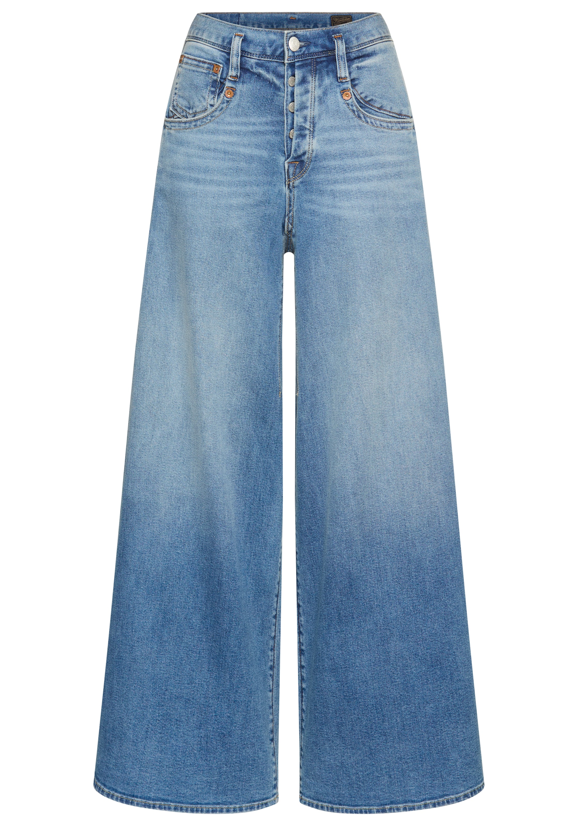 Herrlicher Wide leg Jeans in Blue: front