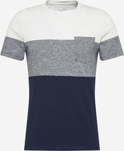 TOM TAILOR DENIM Shirt in de kleur Marine / Grijs / Wit, Productweergave