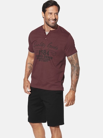 Jan Vanderstorm Shirt 'Nante' in Rood: voorkant