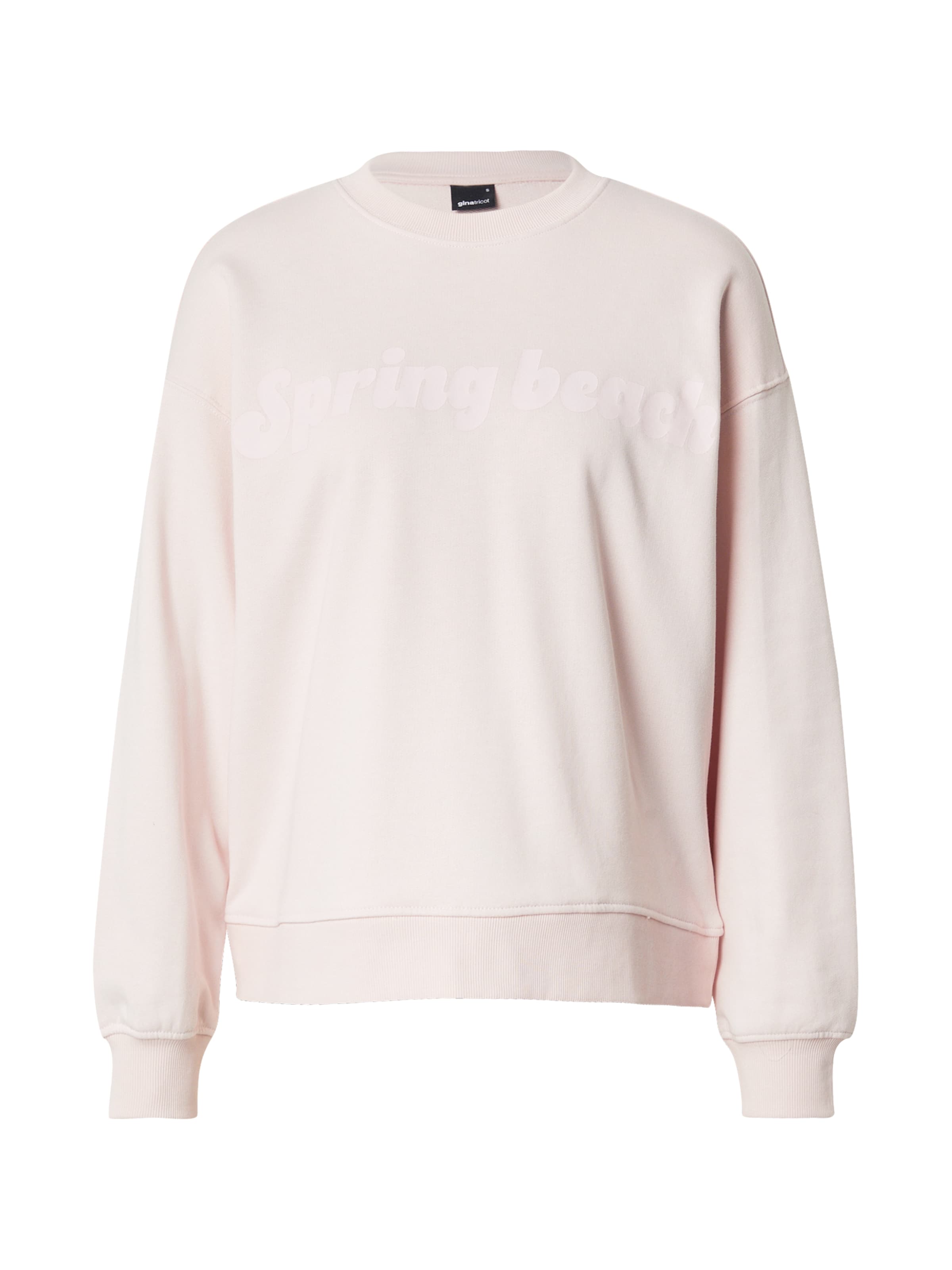 Sweat-shirt Gina Tricot en rose : devant