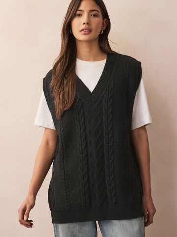 Next Gebreide top in Zwart: voorkant