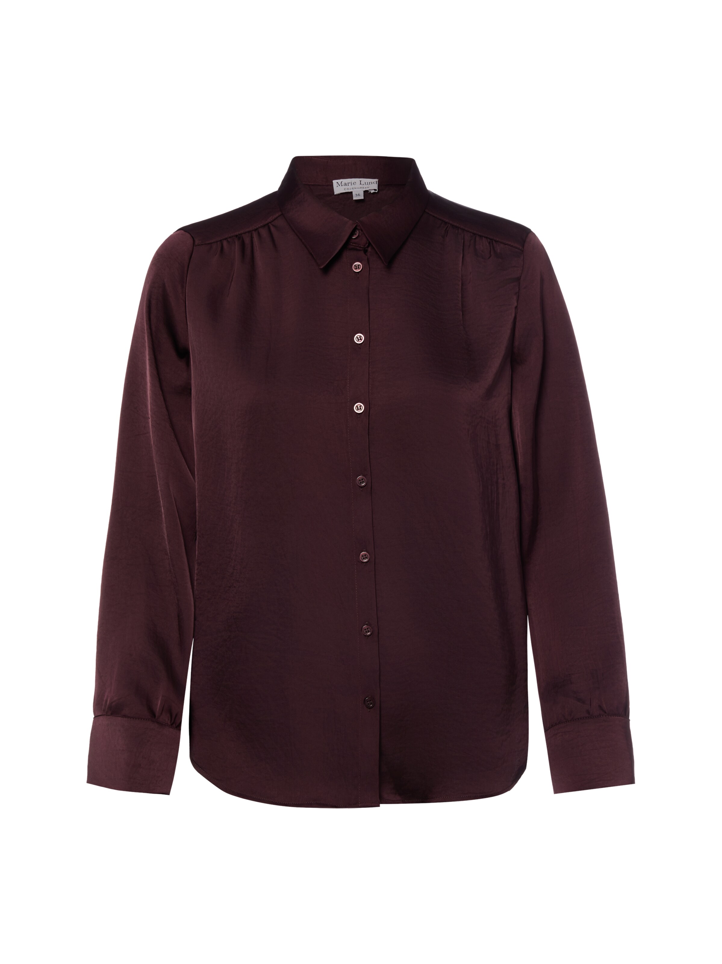 Marie Lund Bluse in XS in aubergine, Produktansicht