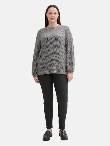 Tom Tailor Women + Shirt in Grijs
