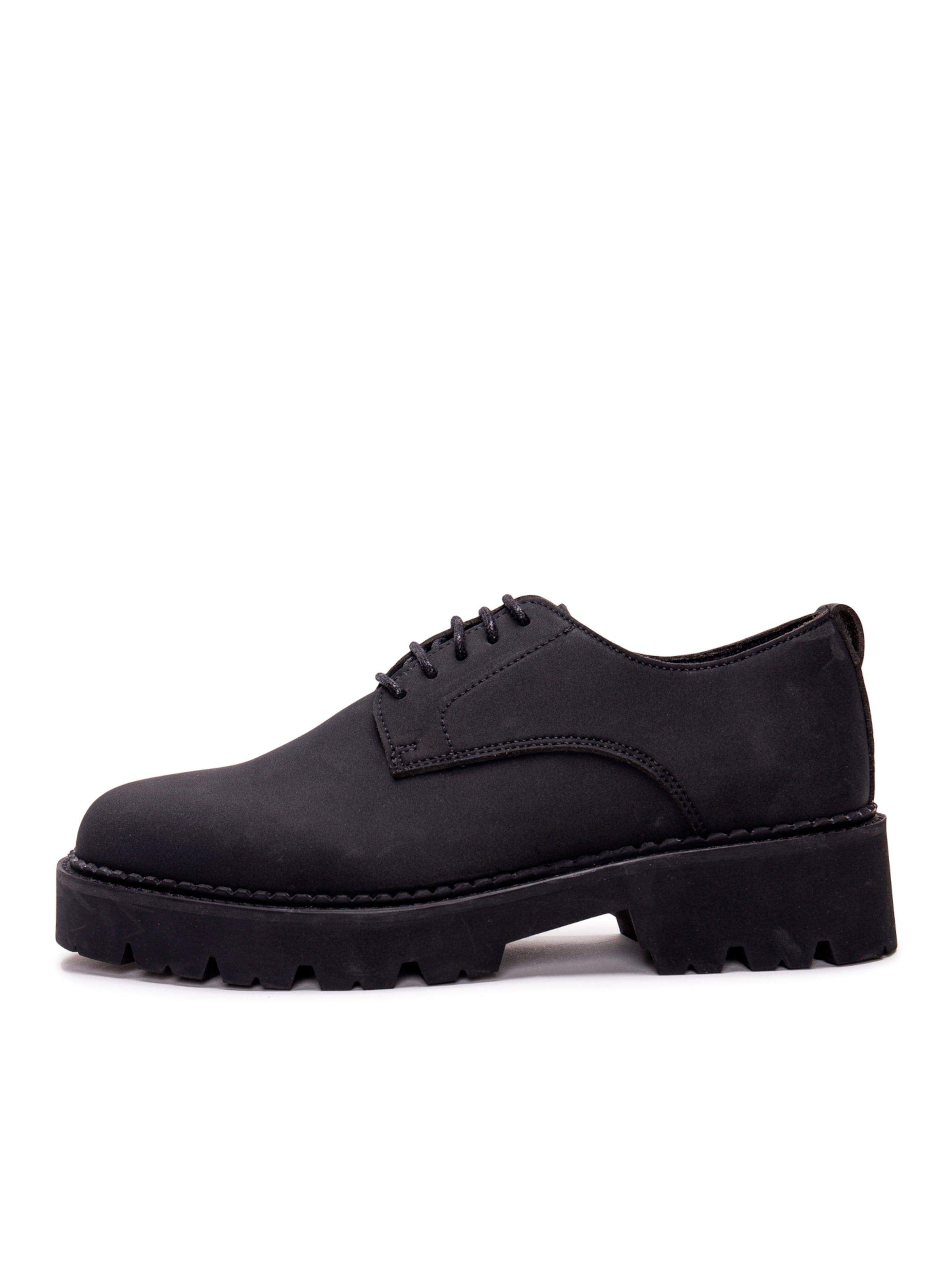 nae Vegan Shoes - Sapato com atacadores 'Helen' em preto: frente
