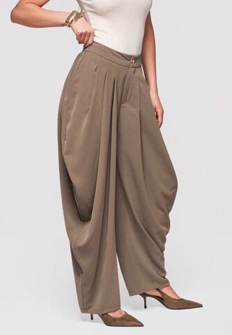 Ombre Barrel Trousers in Green