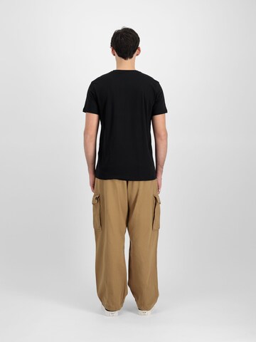 ALPHA INDUSTRIES Shirt 'Alpha Label PP' in Black