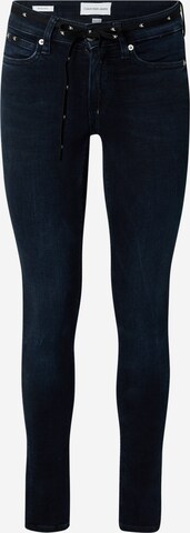 Calvin Klein Jeans Slimfit Jeans in Blauw: voorkant