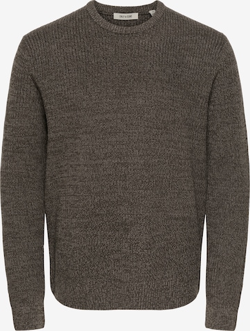 Only & Sons Pullover in Braun: Vorderseite