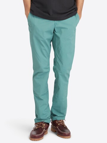 TIMBERLAND Slimfit Chino hlače | modra barva: sprednja stran
