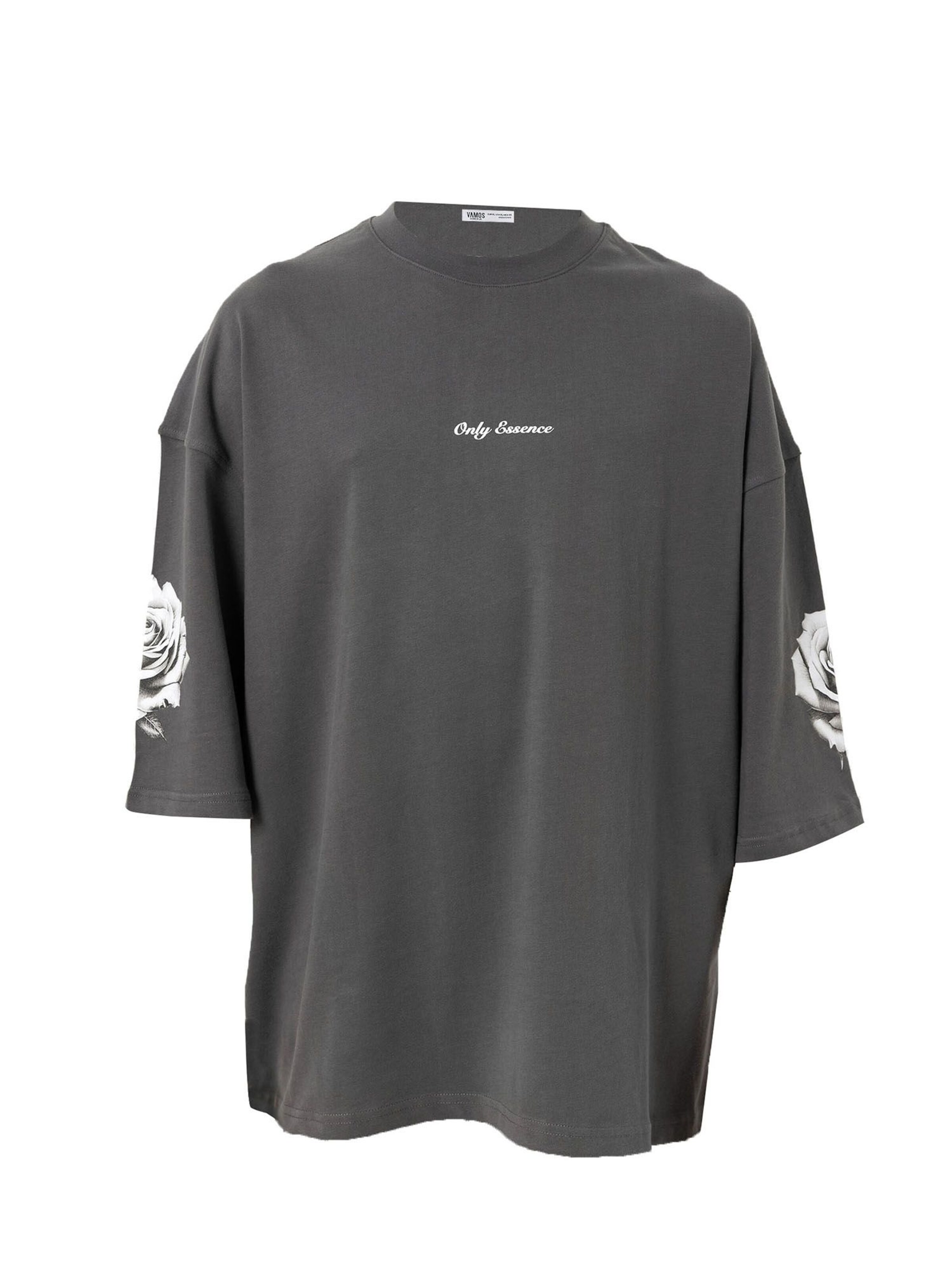 VAMOS CLO Tričko - Sivá: predná strana