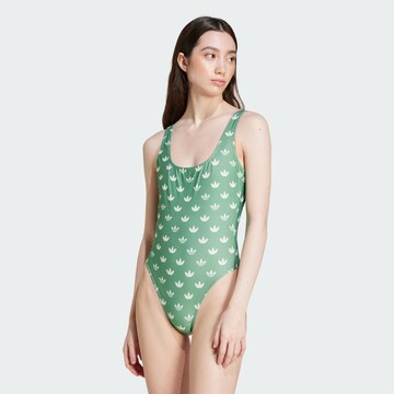 ADIDAS ORIGINALS Bustier Badpak in Groen: voorkant