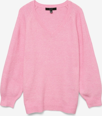 rožinė VERO MODA Megztinis 'VMLEAF': priekis