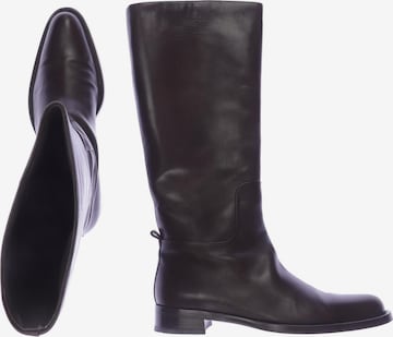 JIL SANDER Dress Boots in 39 in Brown: front