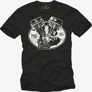 MAKAYA Shirt in Schwarz: Vorderseite