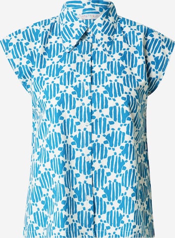 Compania Fantastica Blouse 'Camisa' in Blauw: voorkant