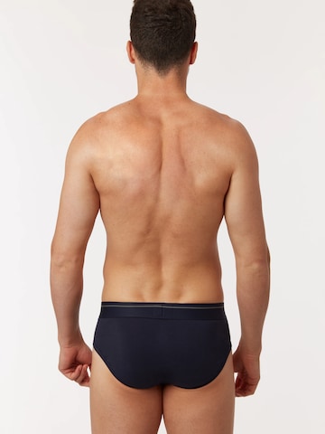 Slip 'Woody Men Basic Underwear - Midi slip - duopack - Wit' Woody en bleu