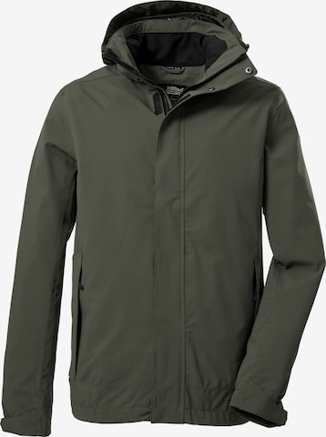 KILLTEC Outdoor jacket 'XENIOS' in Green: front