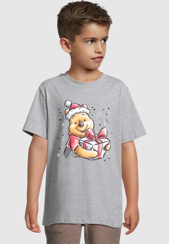 Maglietta 'Winnie The Pooh - Presents 2.0' di ABSOLUTE CULT in grigio: frontale