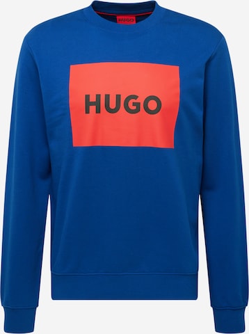 HUGO Red - Sweatshirt 'Duragol' em azul: frente