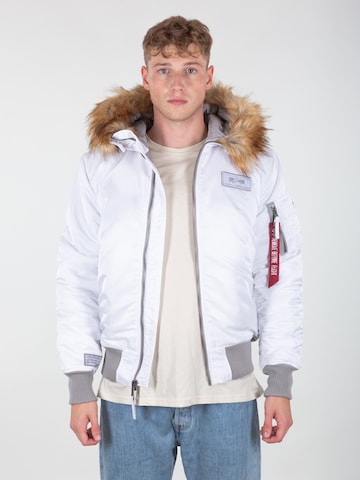 ALPHA INDUSTRIES Winterjas in Wit: voorkant