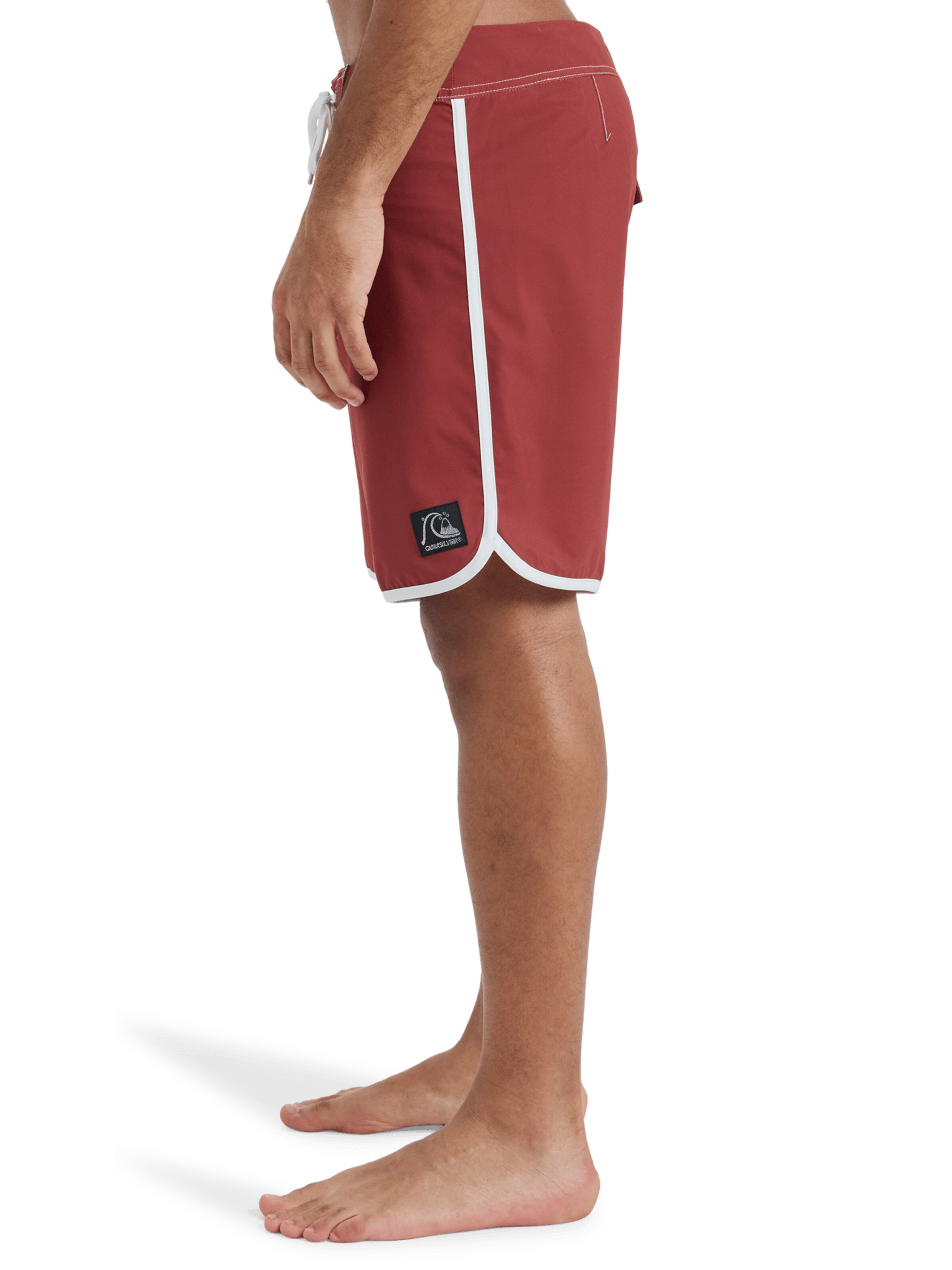 QUIKSILVER Regular Shorts 'Original Scallop' in Rot