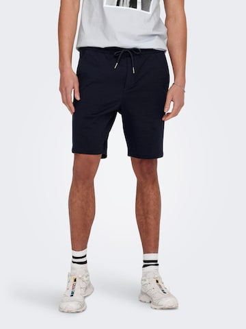 Only & Sons Regular Shorts 'Linus' in Blau: predná strana