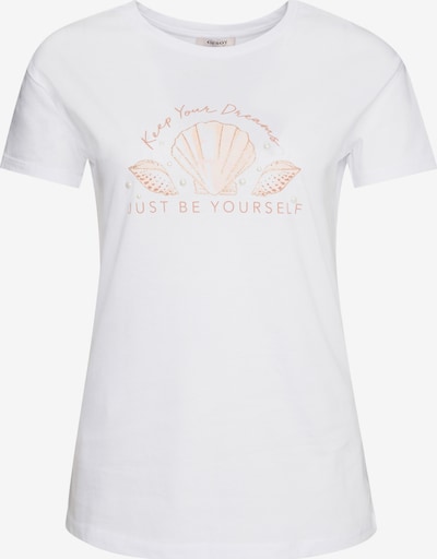 Tricou 'Shell' Orsay pe galben auriu / alb murdar, Vizualizare produs