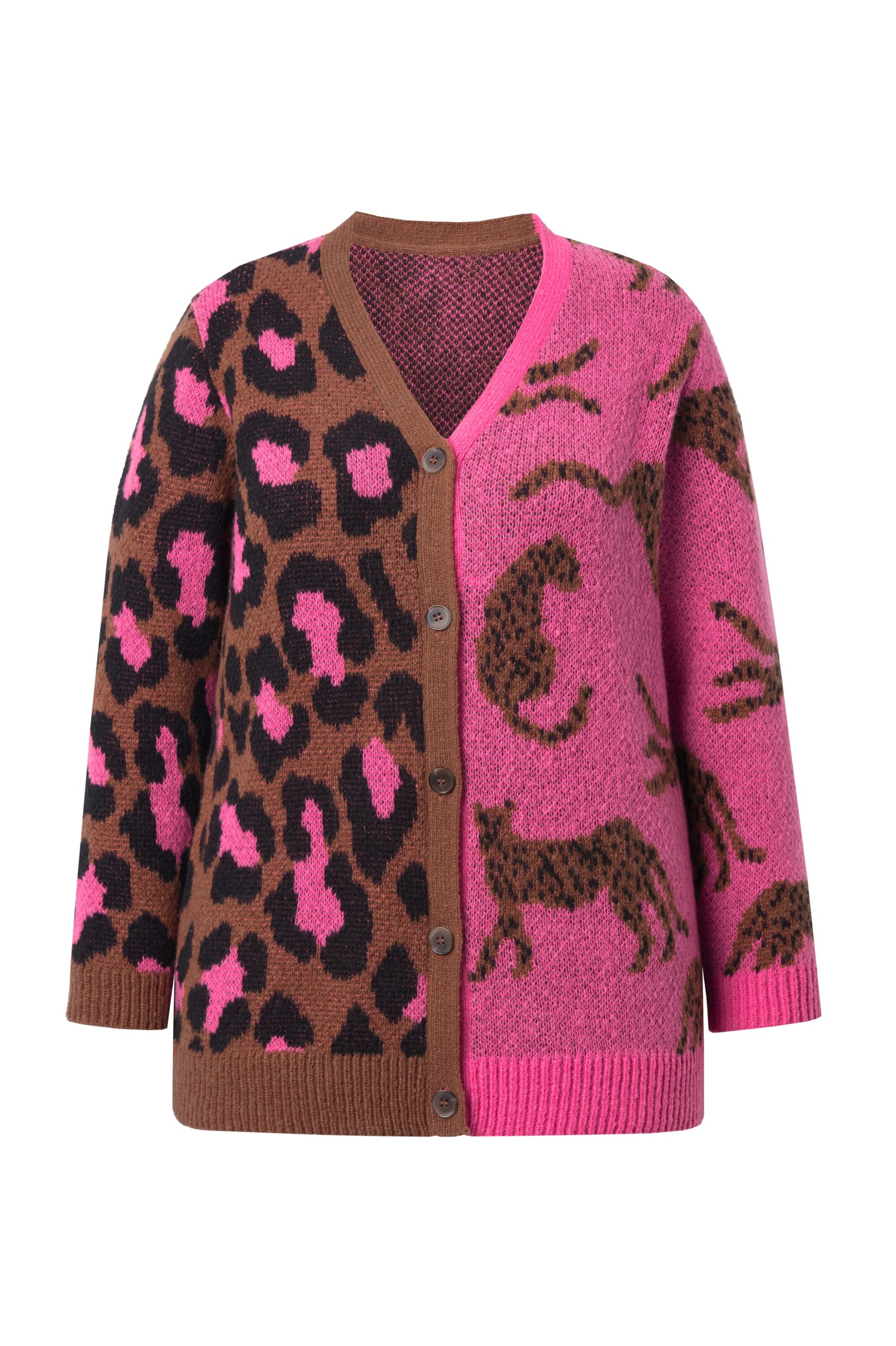 MIAMODA Gebreid vest in Roze: voorkant