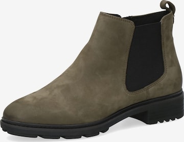 CAPRICE Chelsea Boots in Green: front