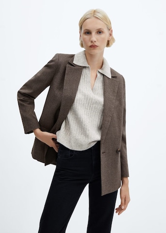 MANGO Blazers 'Charlott' in Bruin: voorkant