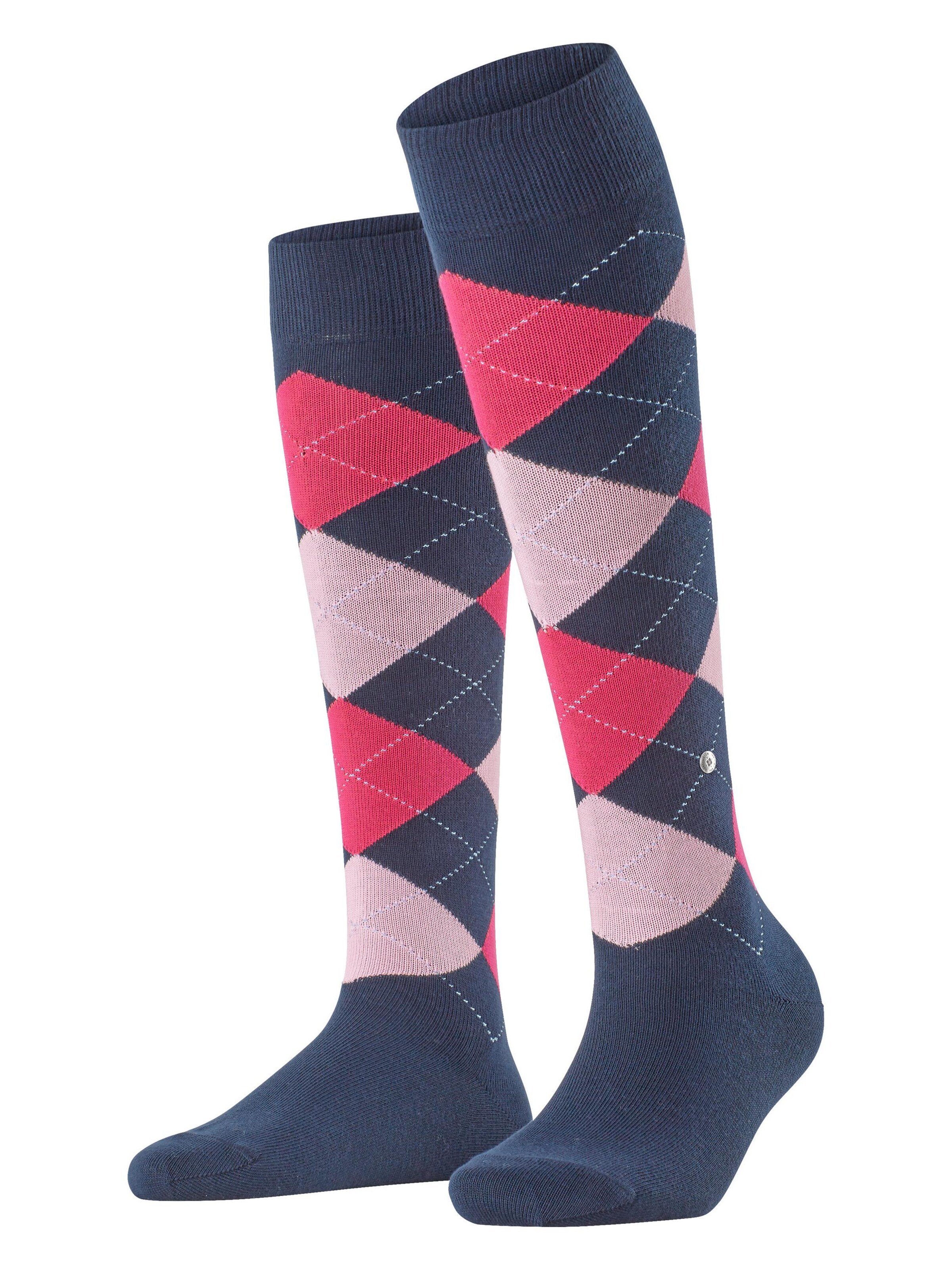 BURLINGTON Overknee Strümpfe 'Queen'‌‌‌‌‌‌‌‌‌‌ in Blau: Vorderseite