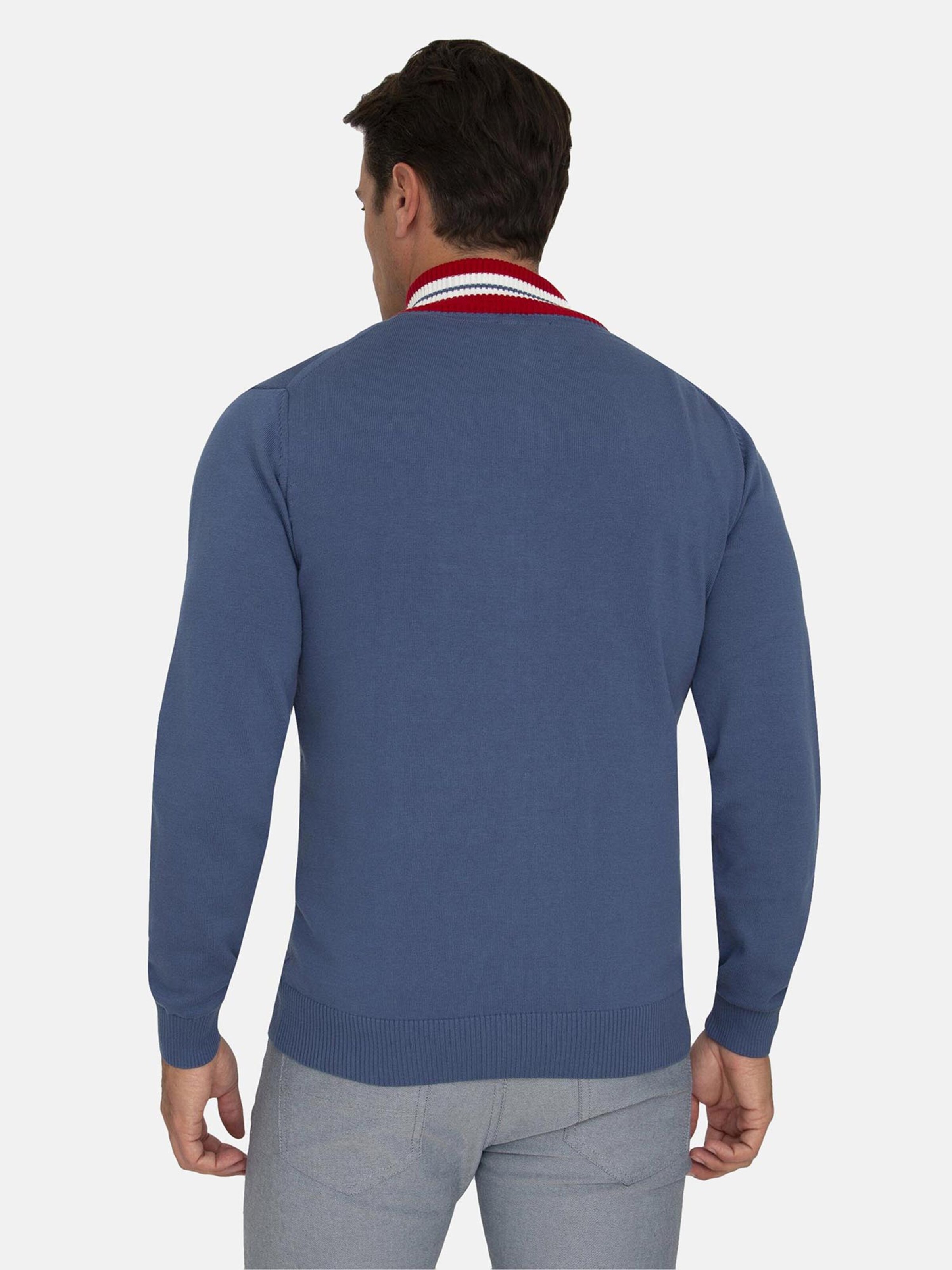 Jacey Quinn Плетена жилетка в синьо