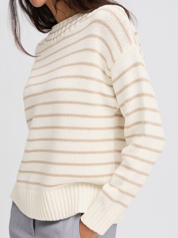 Pull-over ' BYNAGLA STRIPED JUMPER - ' b.young en beige